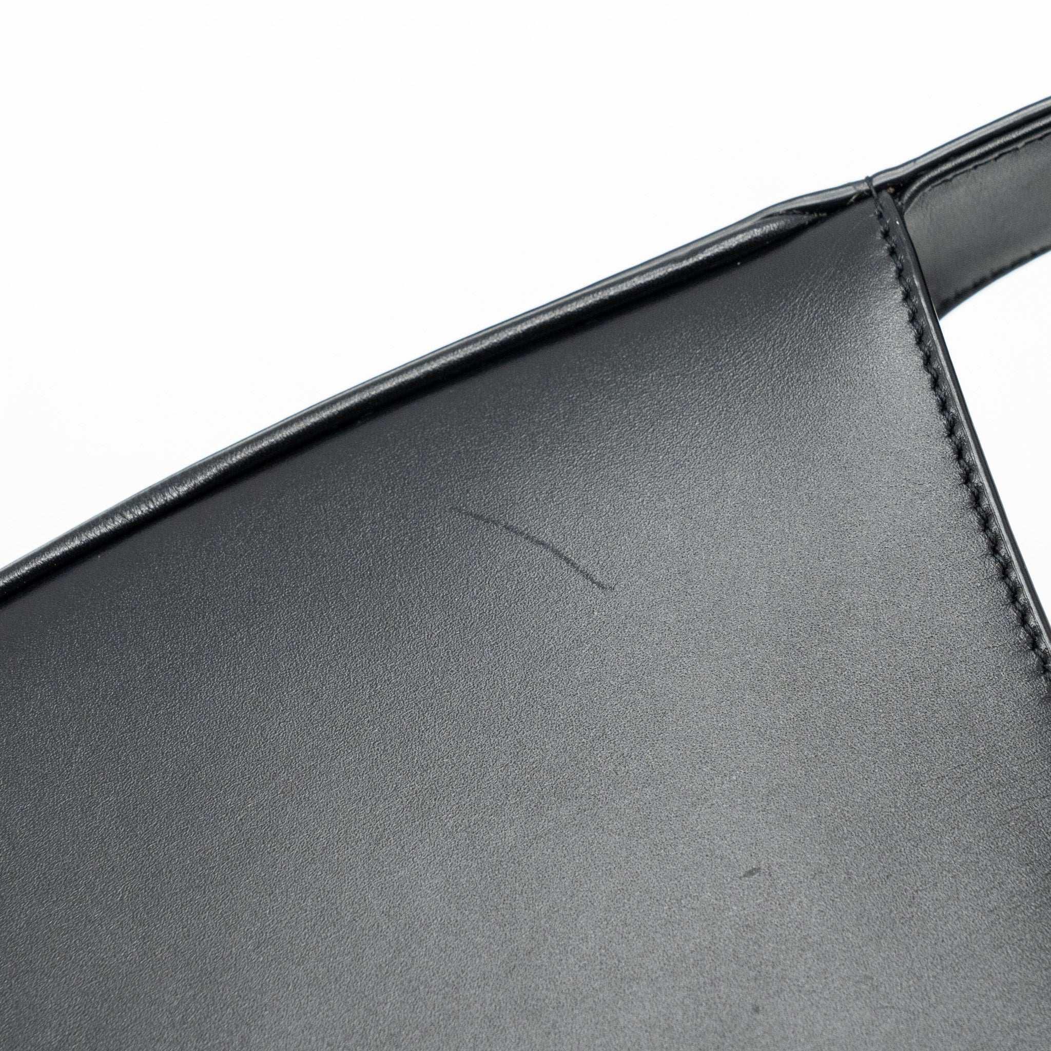 SAINT LAURENT/YSL LE 5 A 7 HOBO BAG SMOOTH CALFSKIN BLACK GHW