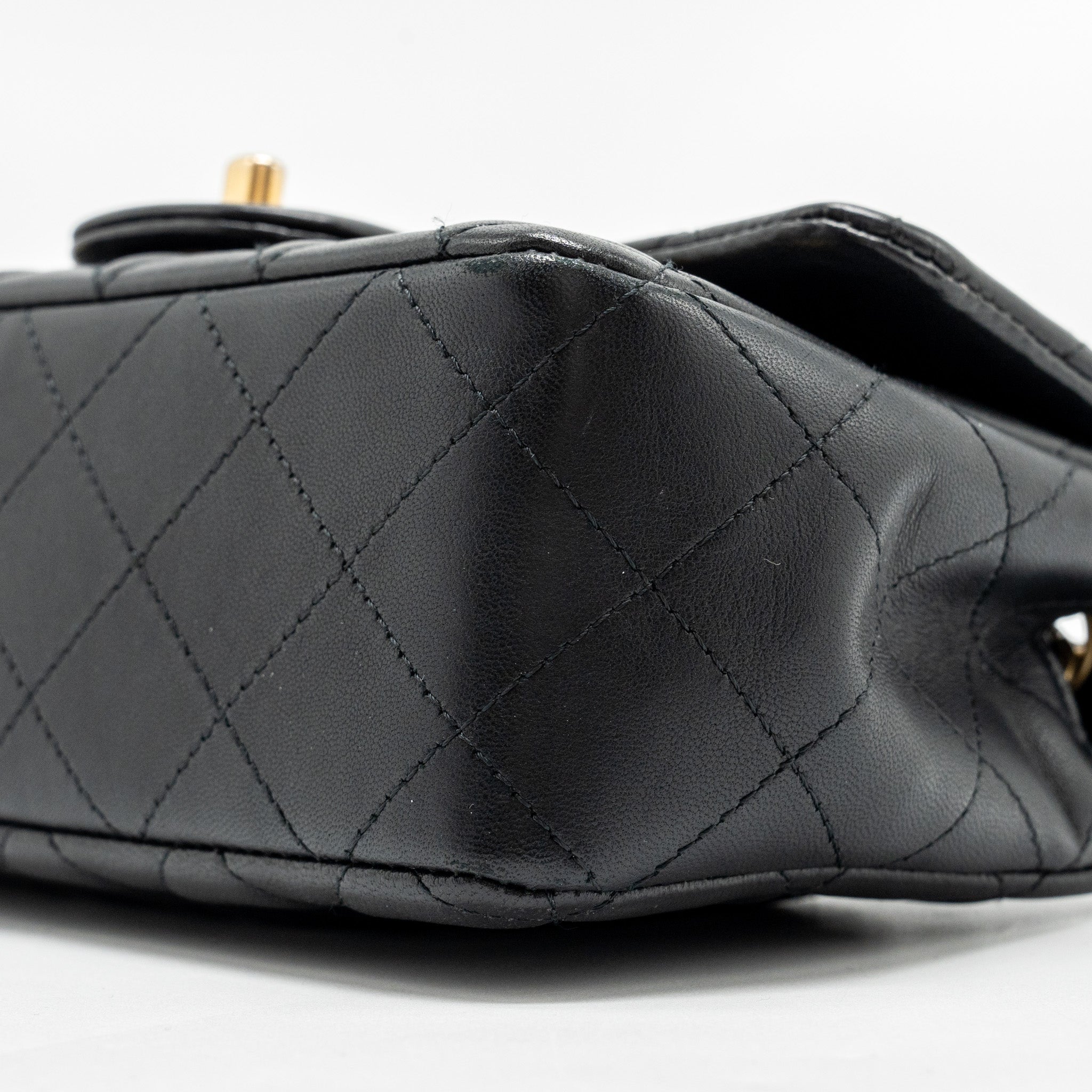 CHANEL EGYPTIAN AMULET MINI RECTANGULAR FLAP BAG LAMBSKIN BLACK GHW