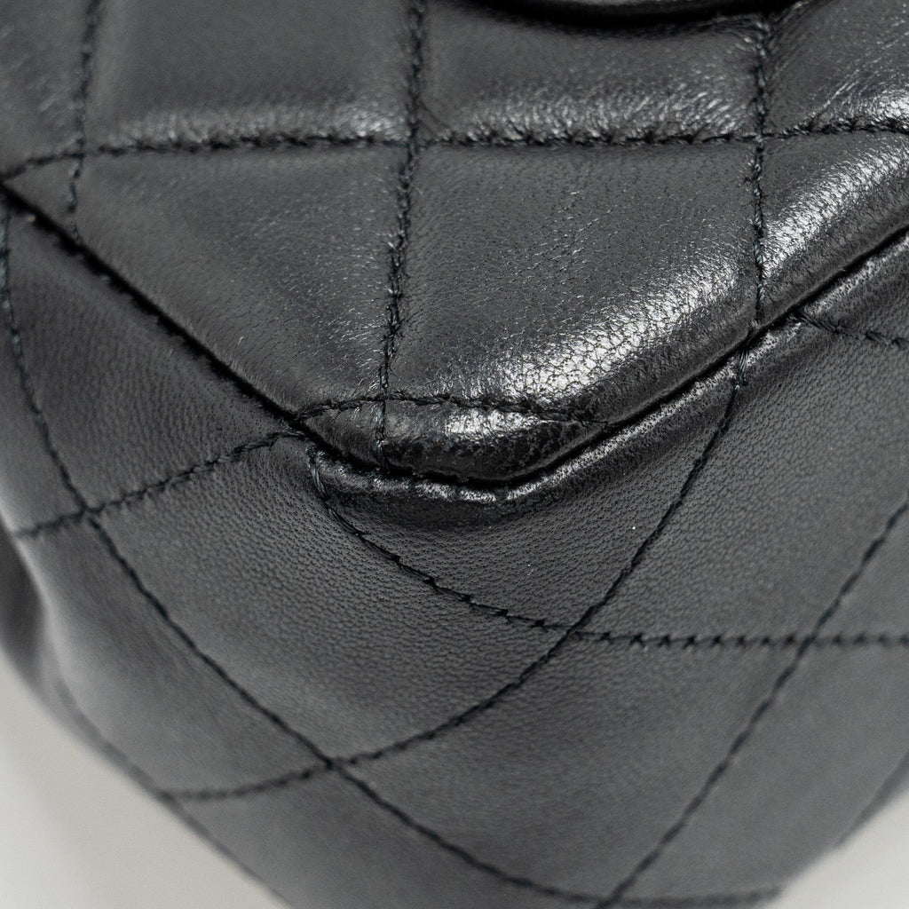 CHANEL EGYPTIAN AMULET MINI RECTANGULAR FLAP BAG LAMBSKIN BLACK GHW