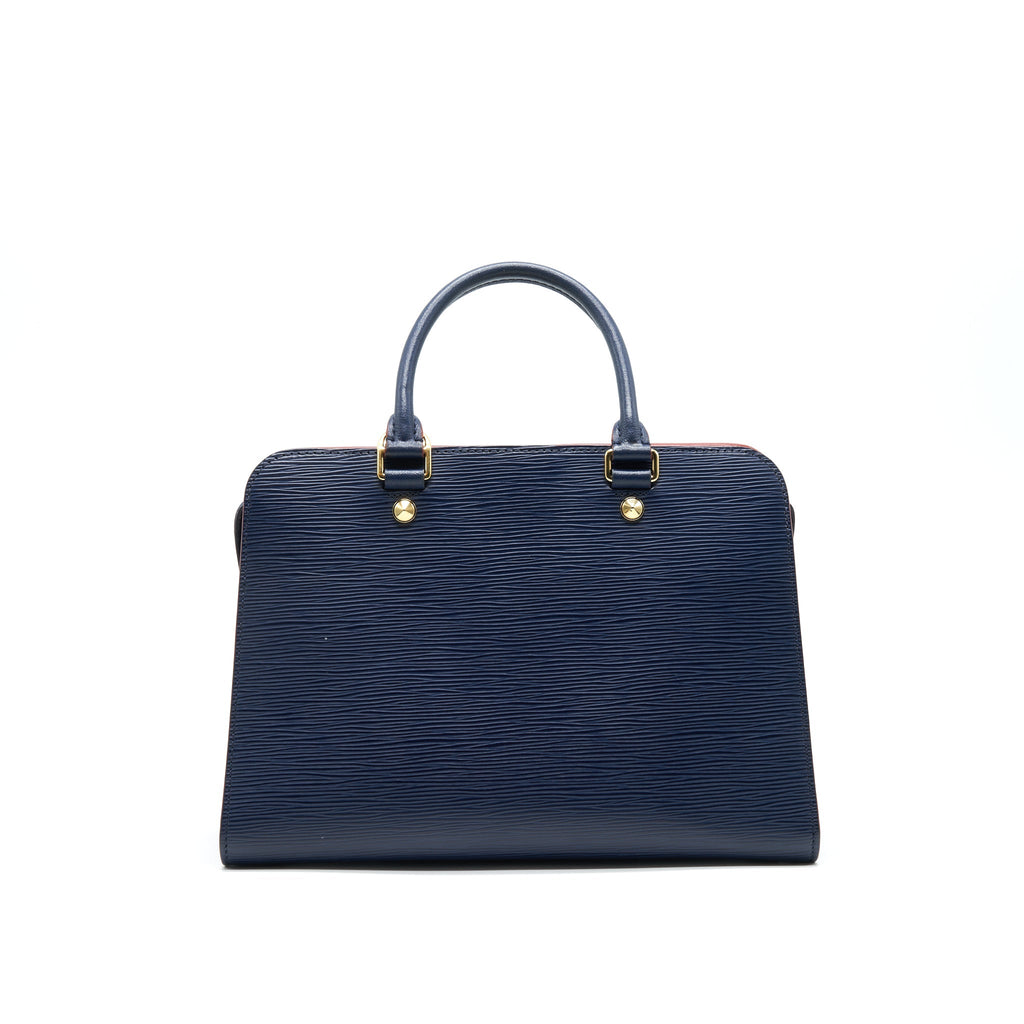 LOUIS VUITTON EPI LEATHER TOTE BAG NAVY
