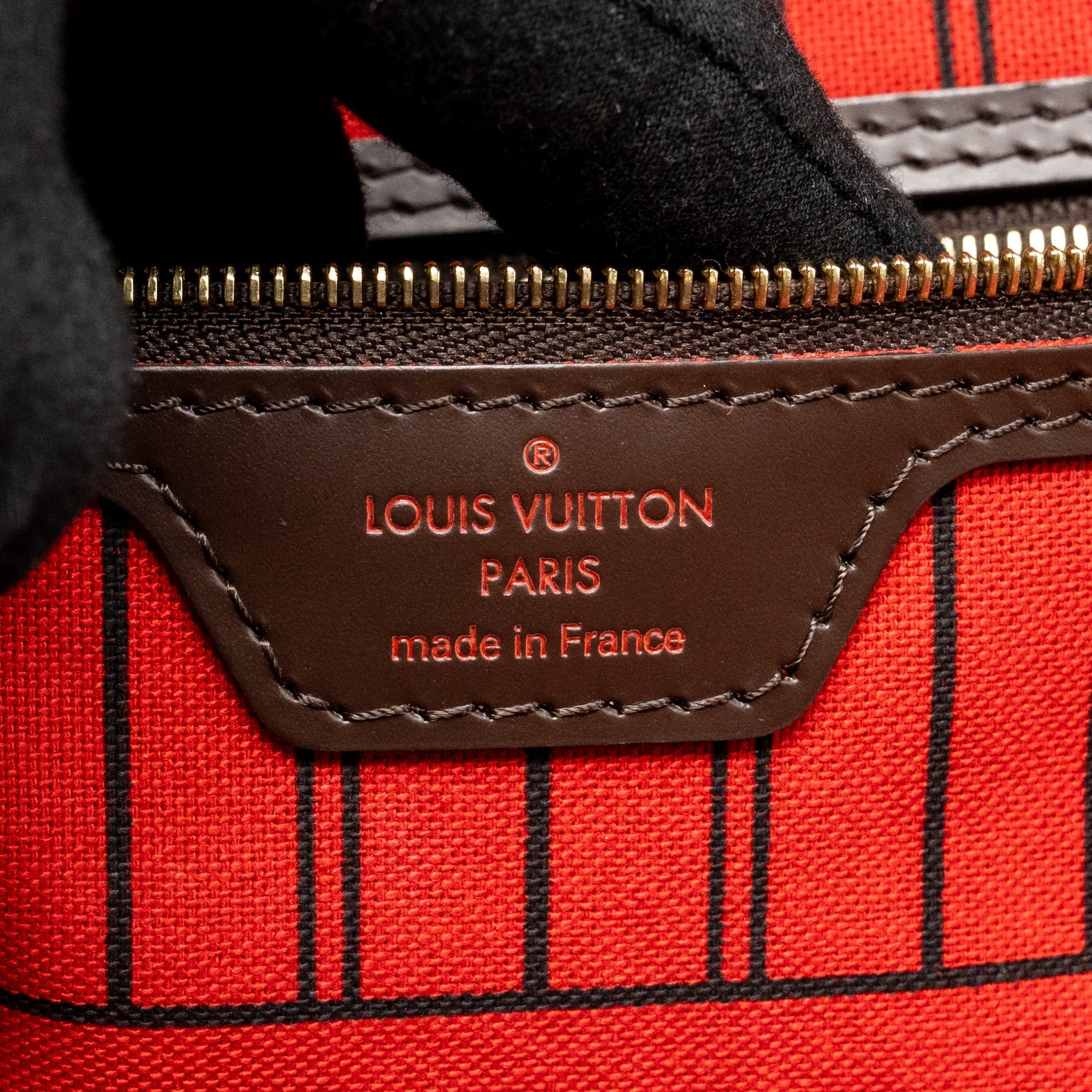 LOUIS VUITTON NEVERFULL MM DAMIER EBENE CANVAS GHW