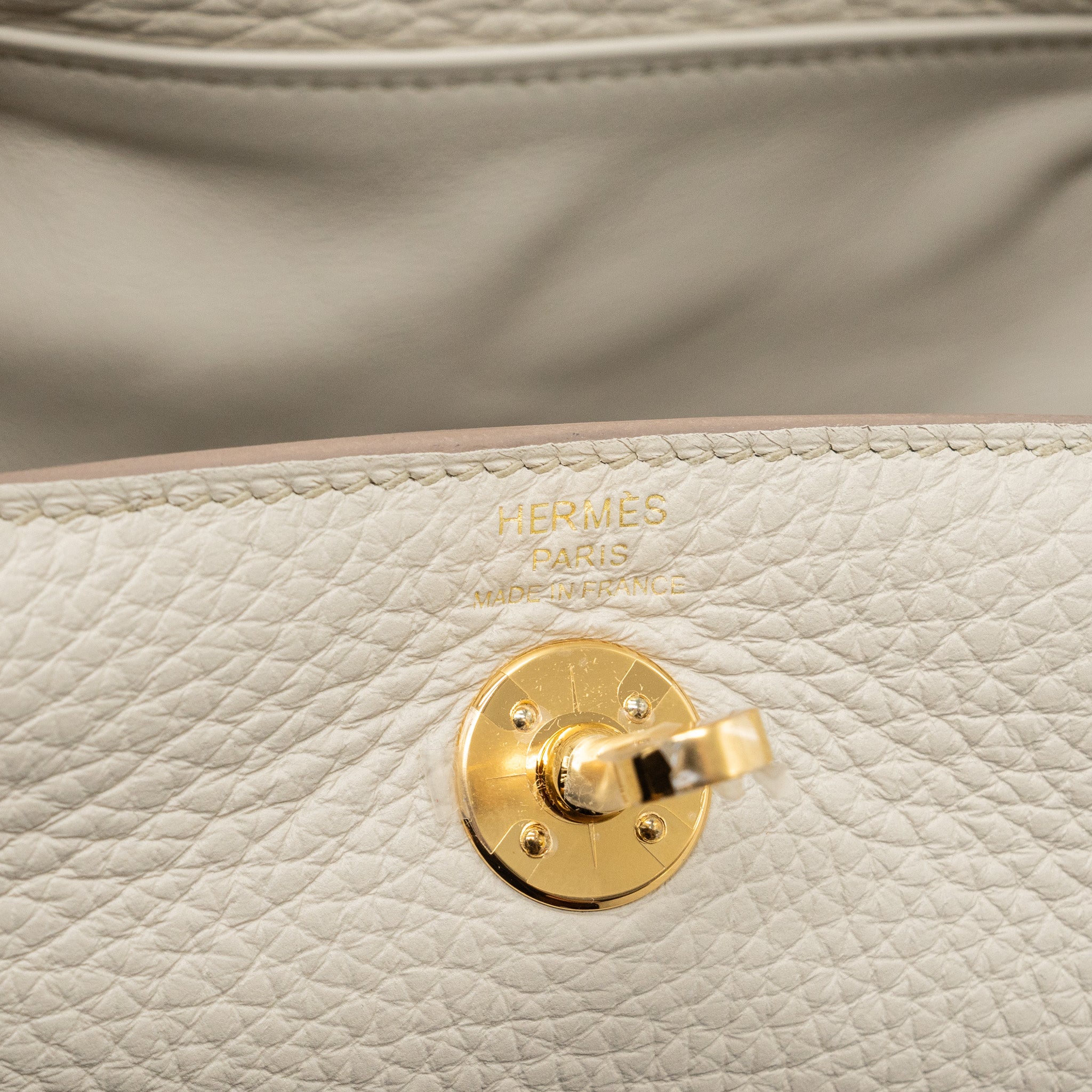 HERMES MINI LINDY CLEMENCE 8L BETON GHW