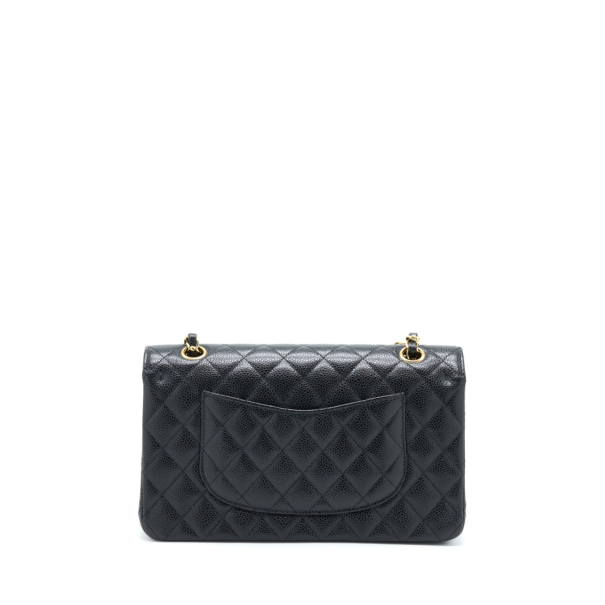 CHANEL MEDIUM CLASSIC FLAP BAG CAVIAR BLACK GHW