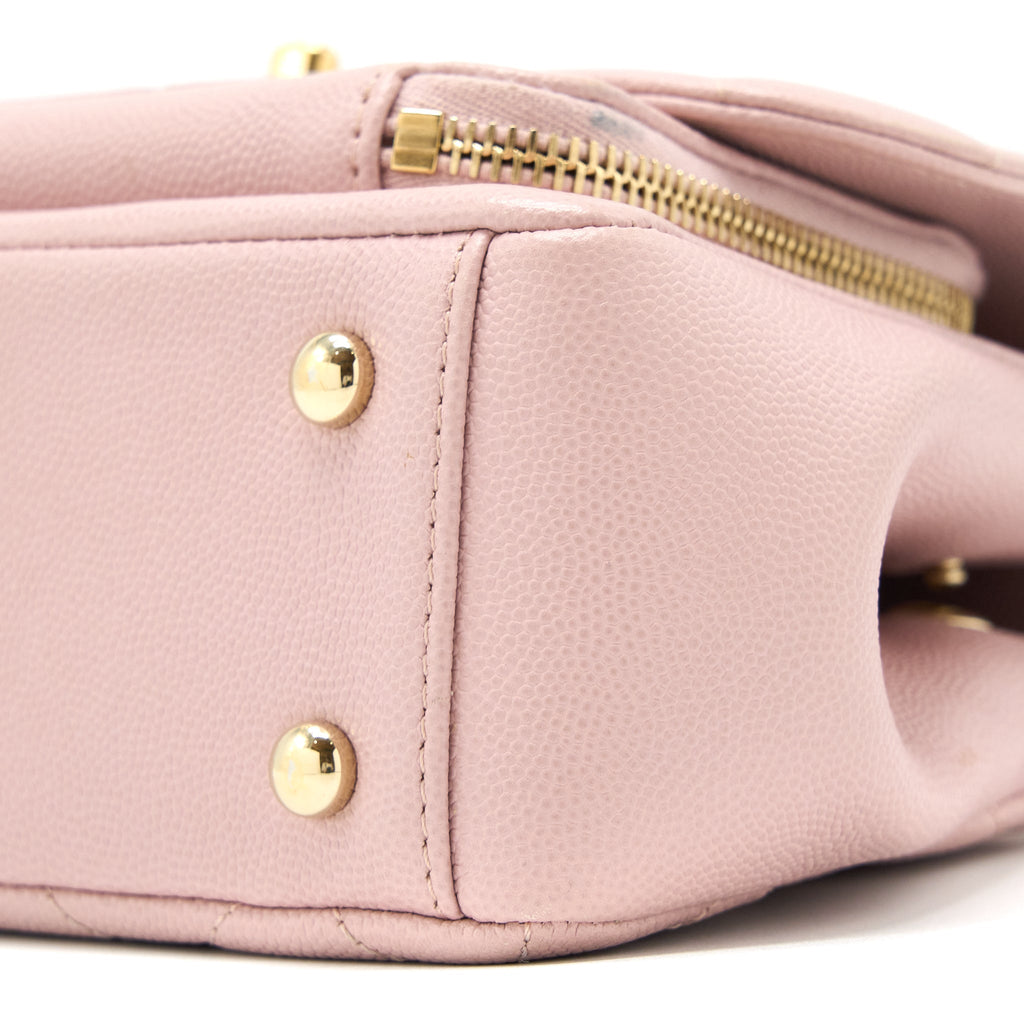 CHANEL SMALL BUSINESS AFFINITY BAG CAVIAR LIGHT PINK LGHW