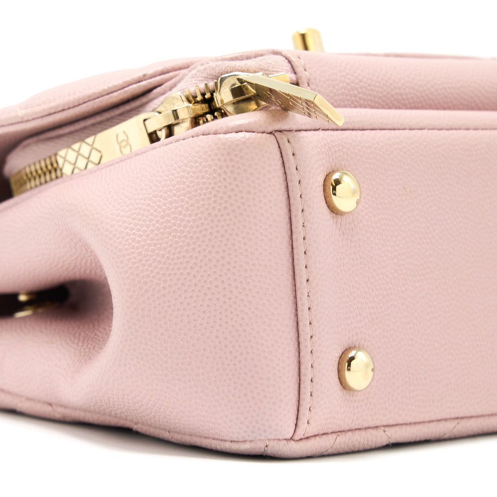 CHANEL SMALL BUSINESS AFFINITY BAG CAVIAR LIGHT PINK LGHW