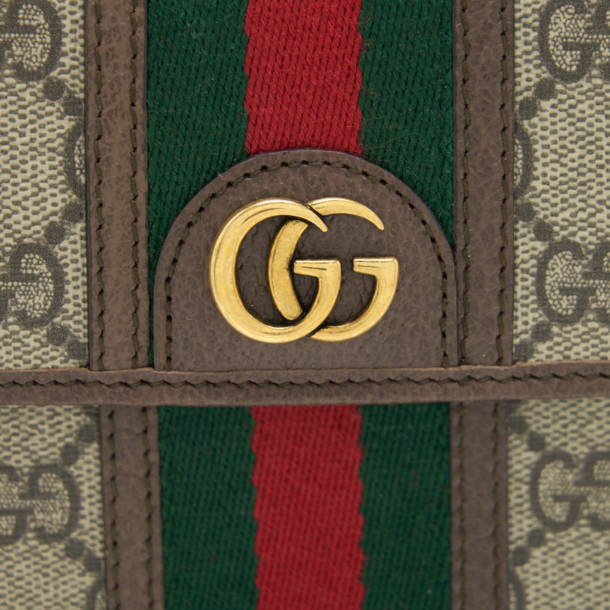 GUCCI OPHIDIA MINI BAG GG SUPREME CANVAS GHW
