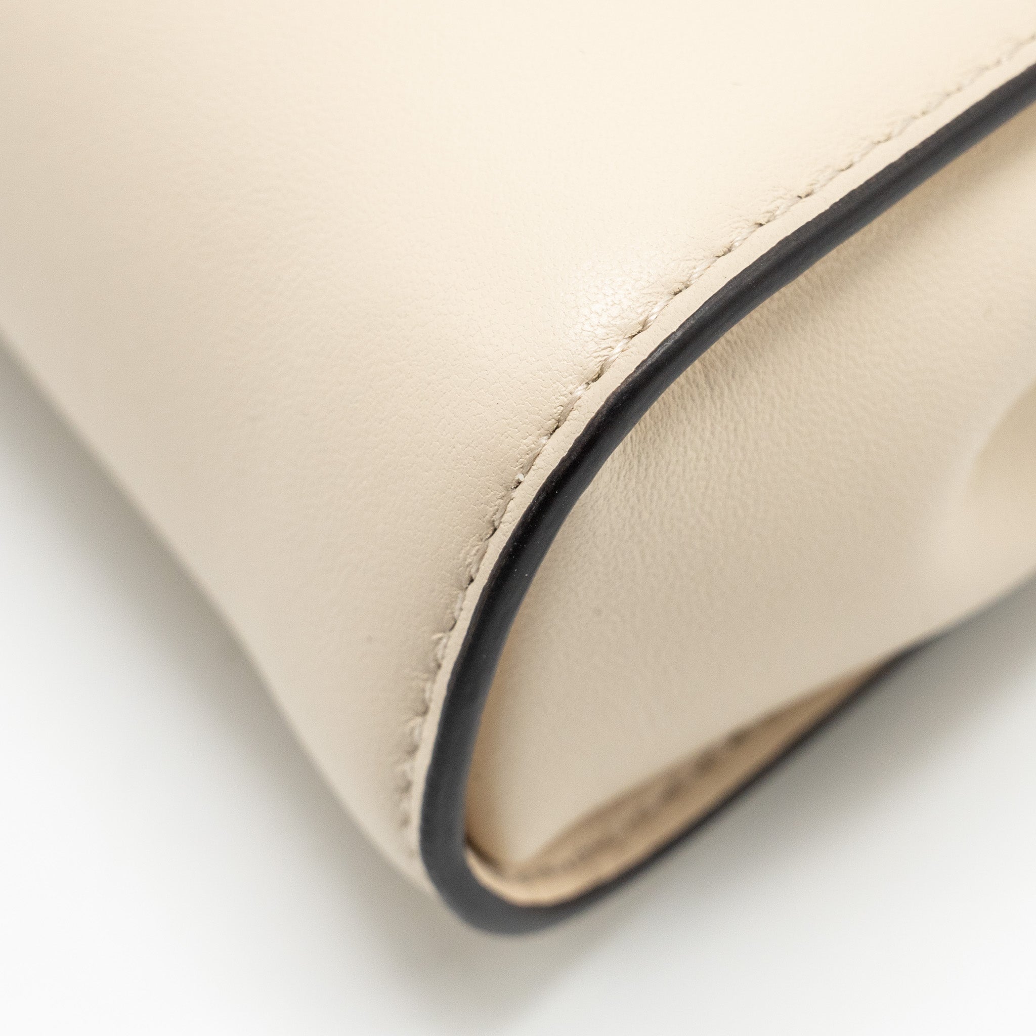 FENDI NANO PEEKABOO LAMBSKIN WHITE GHW