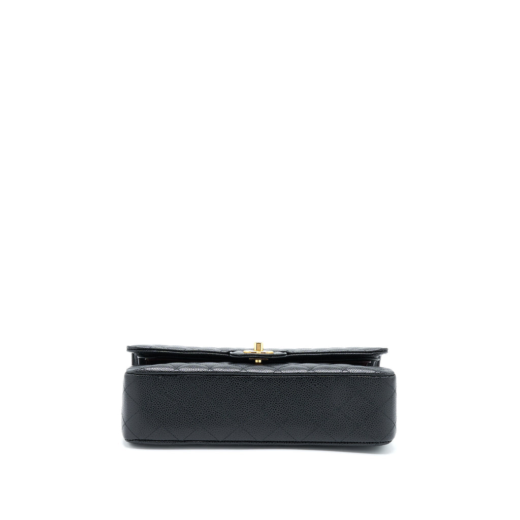 CHANEL MEDIUM CLASSIC FLAP BAG CAVIAR BLACK GHW