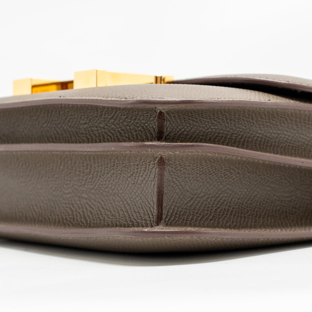 HERMES MINI CONSTANCE EPSOM GRIS ETAIN GHW