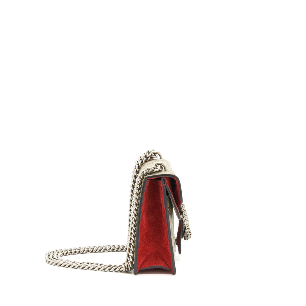 GUCCI DIONYSUS GG SUPREME MINI BAG RED