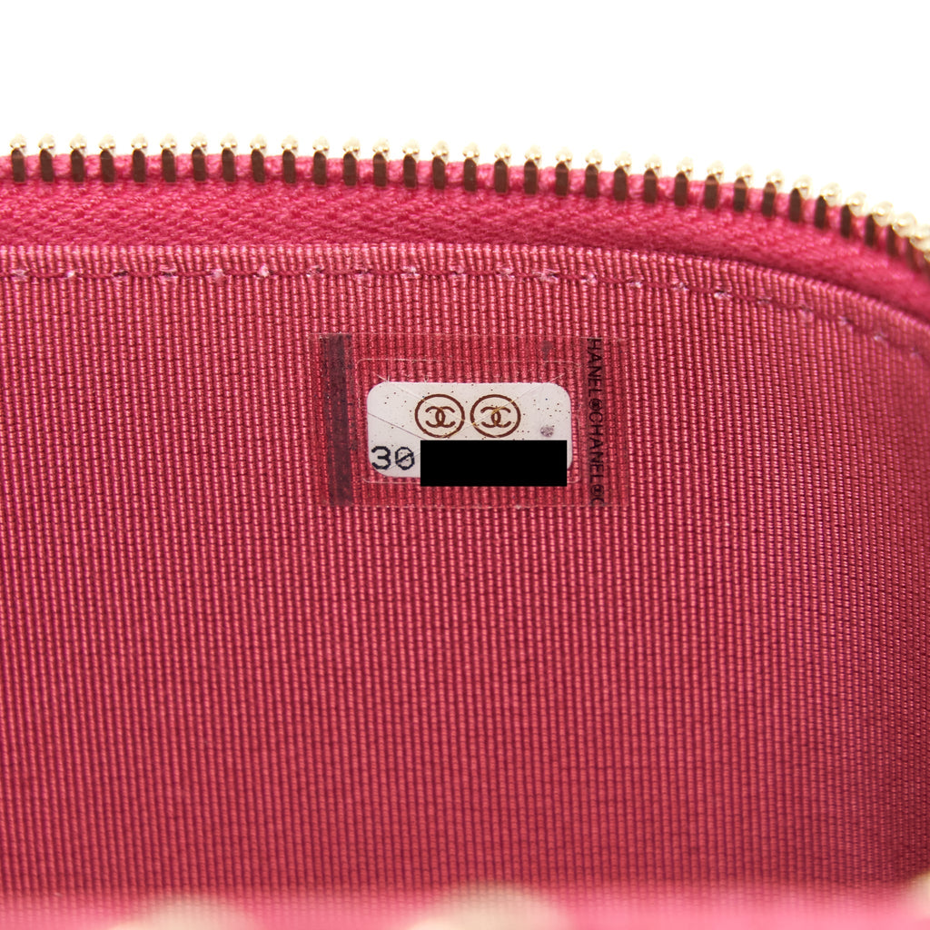 CHANEL LONG VANITY CASE CAVIAR HOT PINK LGHW