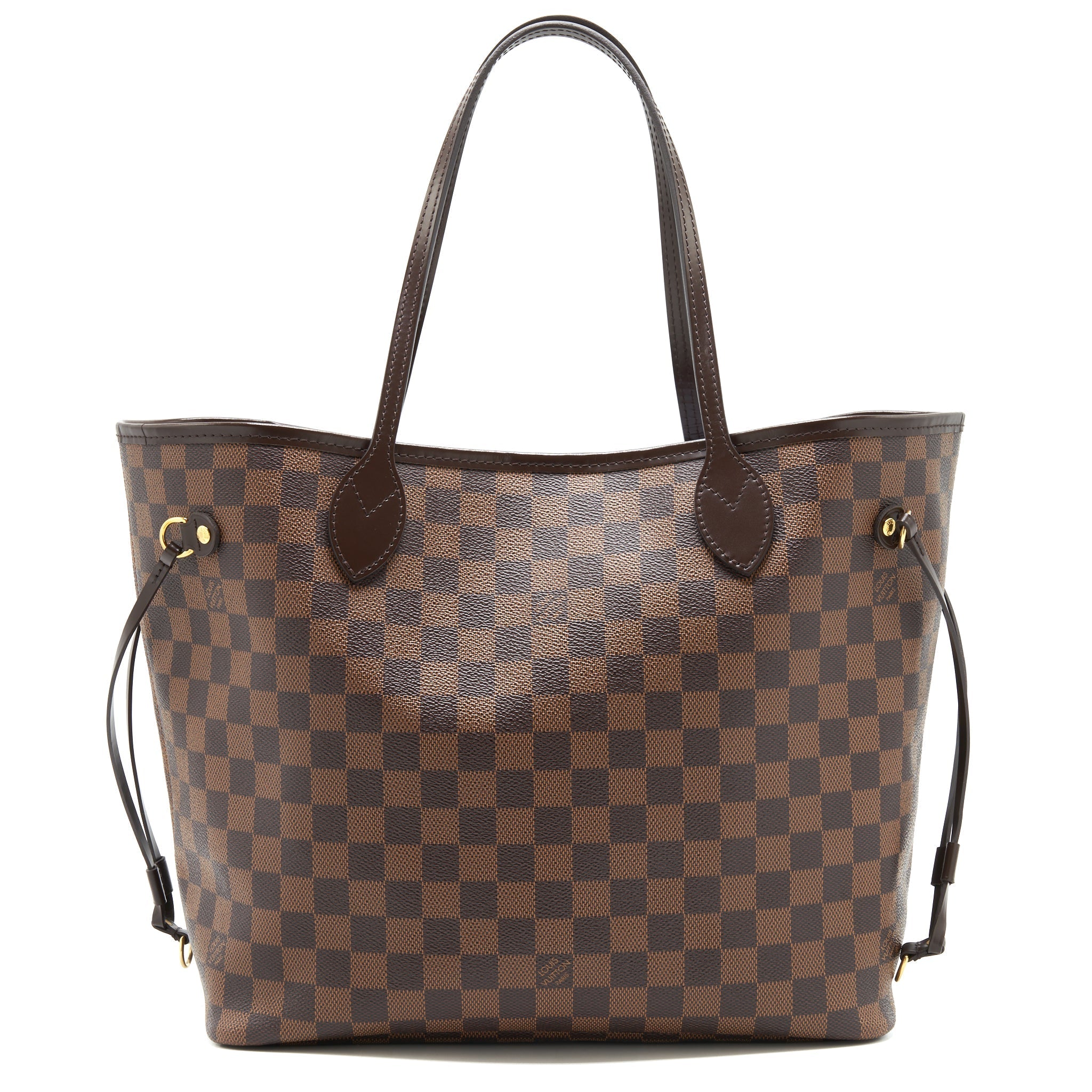 LOUIS VUITTON NEVERFULL MM DAMIER EBENE CANVAS /ROSE BALLERINE