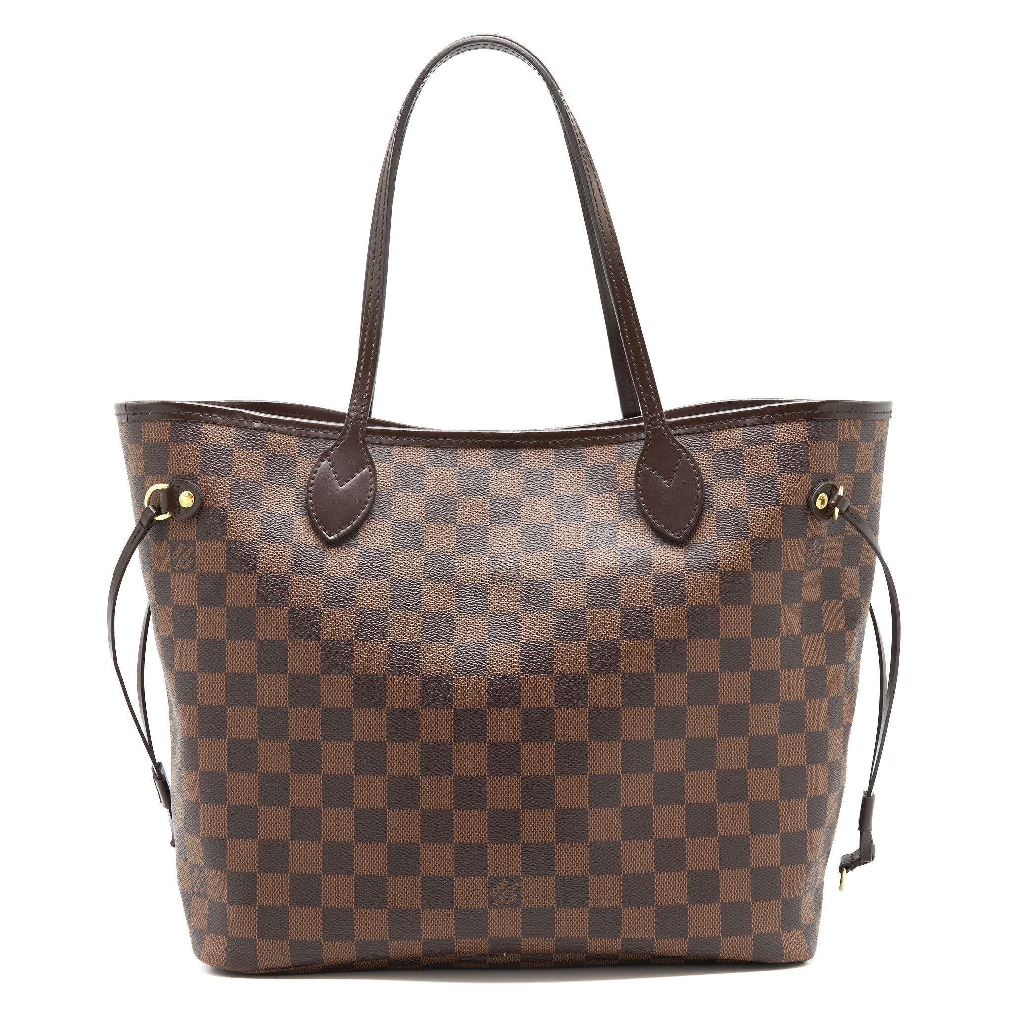 LOUIS VUITTON NEVERFULL MM DAMIER EBENE CANVAS /ROSE BALLERINE