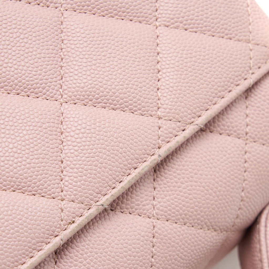 CHANEL SMALL BUSINESS AFFINITY BAG CAVIAR LIGHT PINK LGHW