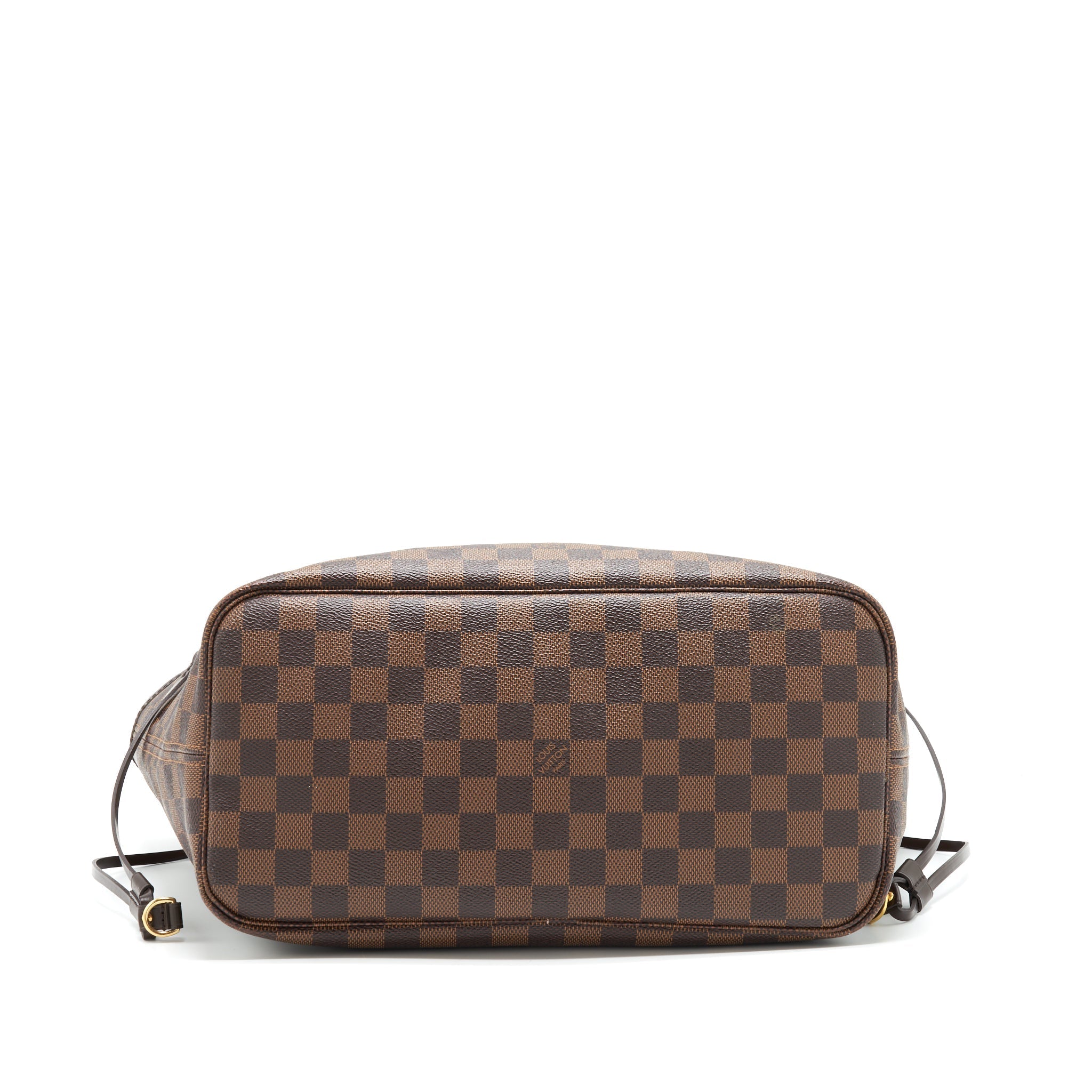 LOUIS VUITTON NEVERFULL MM DAMIER EBENE CANVAS /ROSE BALLERINE