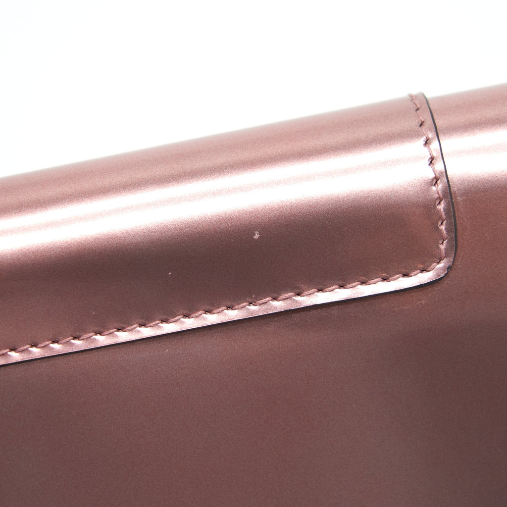 BVLGARI SERPENTI COMPACT WALLET PATENT PINK