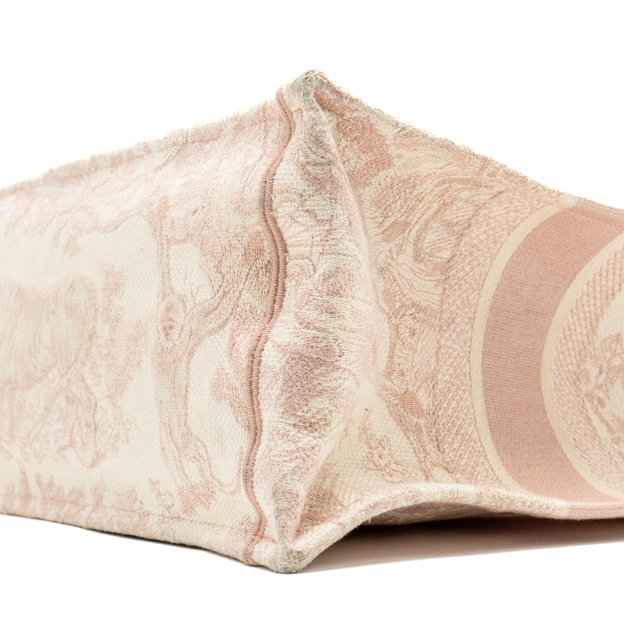 DIOR MEDIUM BOOK TOTE PINK TOILE DE JOUY EMBROIDERY