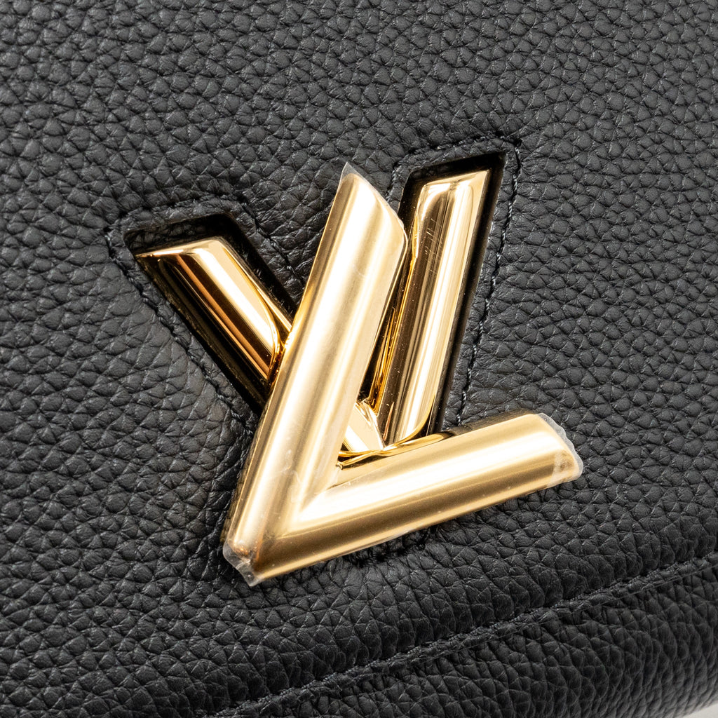 LOUIS VUITTON TWIST ONE HANDLE PM TAURILLON LEATHER BLACK/PINK GHW