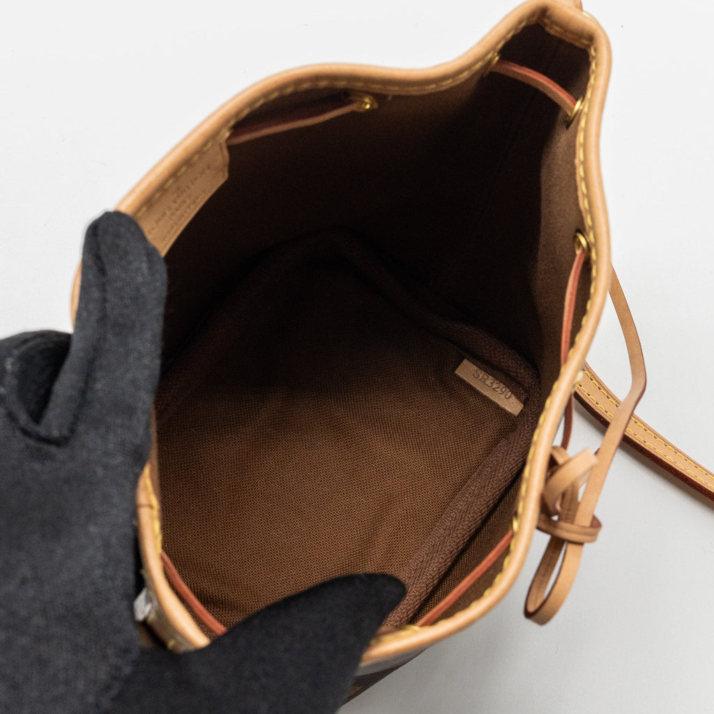 LOUIS VUITTON NANO NOE MONOGRAM CANVAS GHW