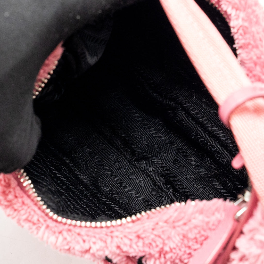 PRADA RE-EDITION 2000 TERRY MINI BAG PINK SHW