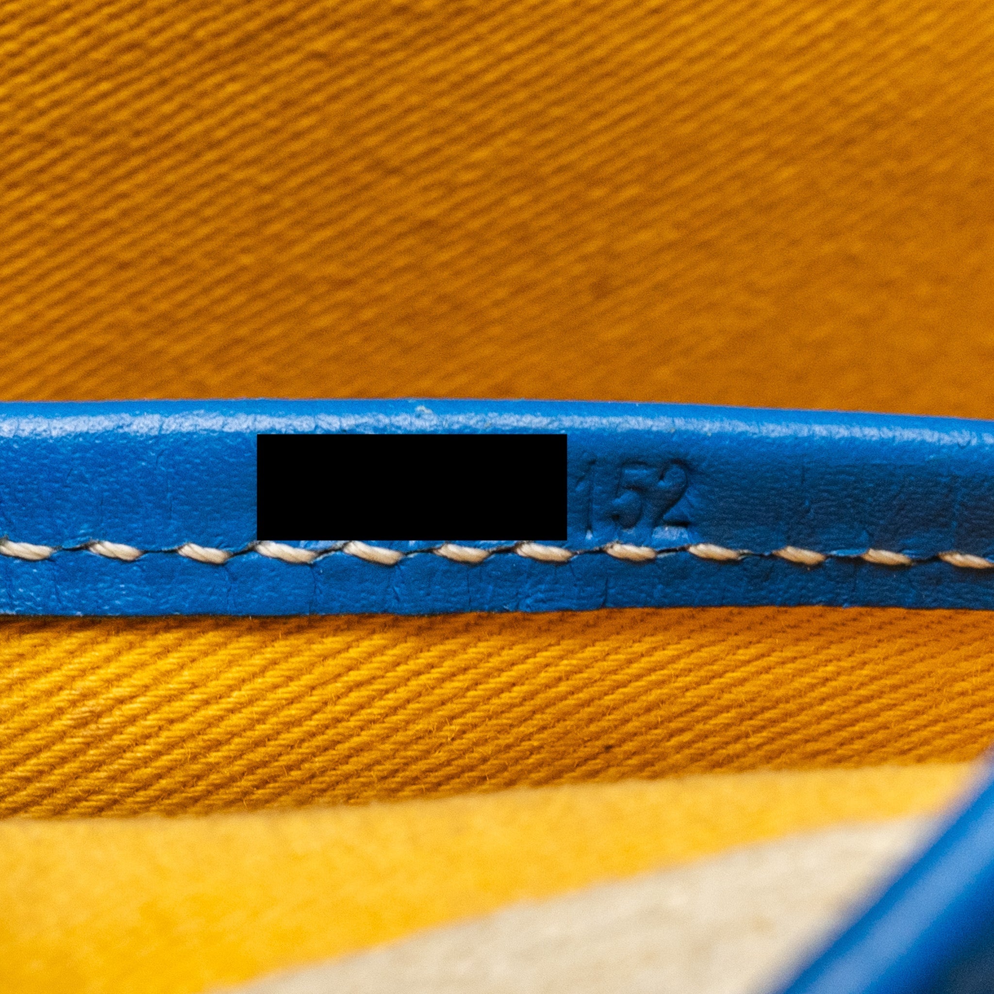 GOYARD BELVEDERE PM MESSANGER BAG GOYARDLINE CANVAS / CALFSKIN BLUE SHW