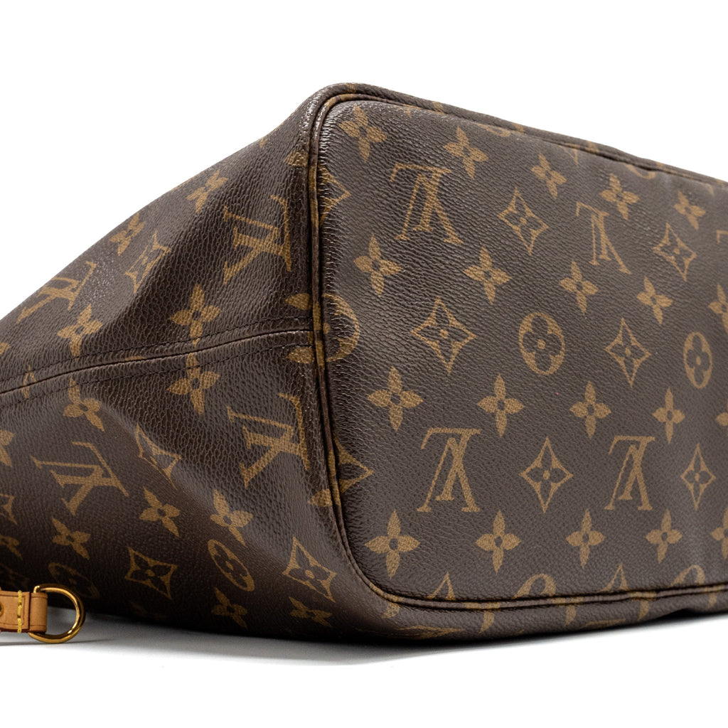 LOUIS VUITTON NEVERFULL MM MONOGRAM CANVAS GHW