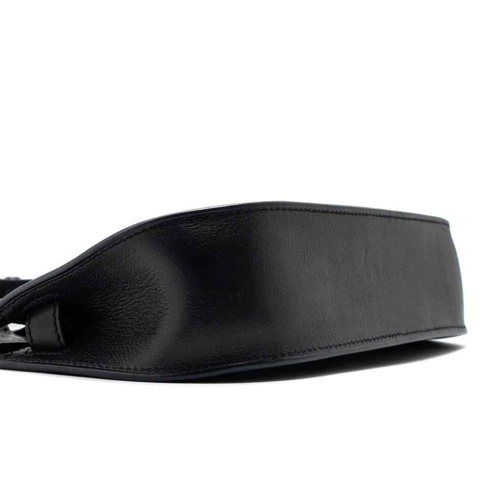 HERMES MINI JYPSIERE EVERGRAIN BLACK GHW