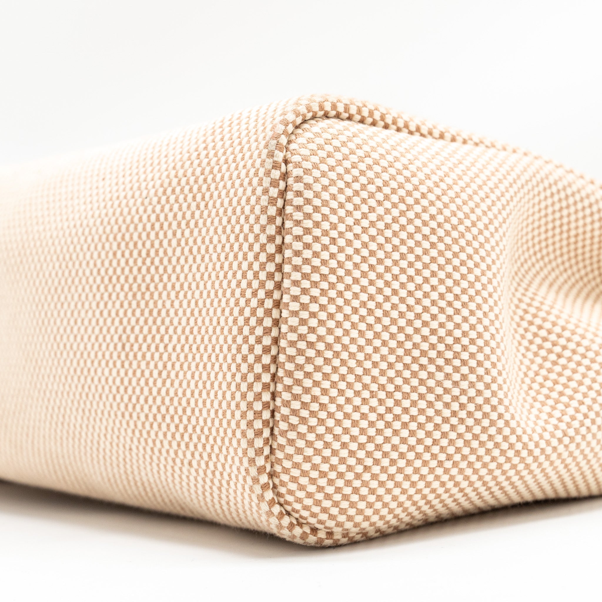 HERMES HERBAG 31 ZIP BAG TOILE CRISS VIKING/VACHE HUNTER LEATHER ECRU-BEIGE-NATURE/NATURE SHW