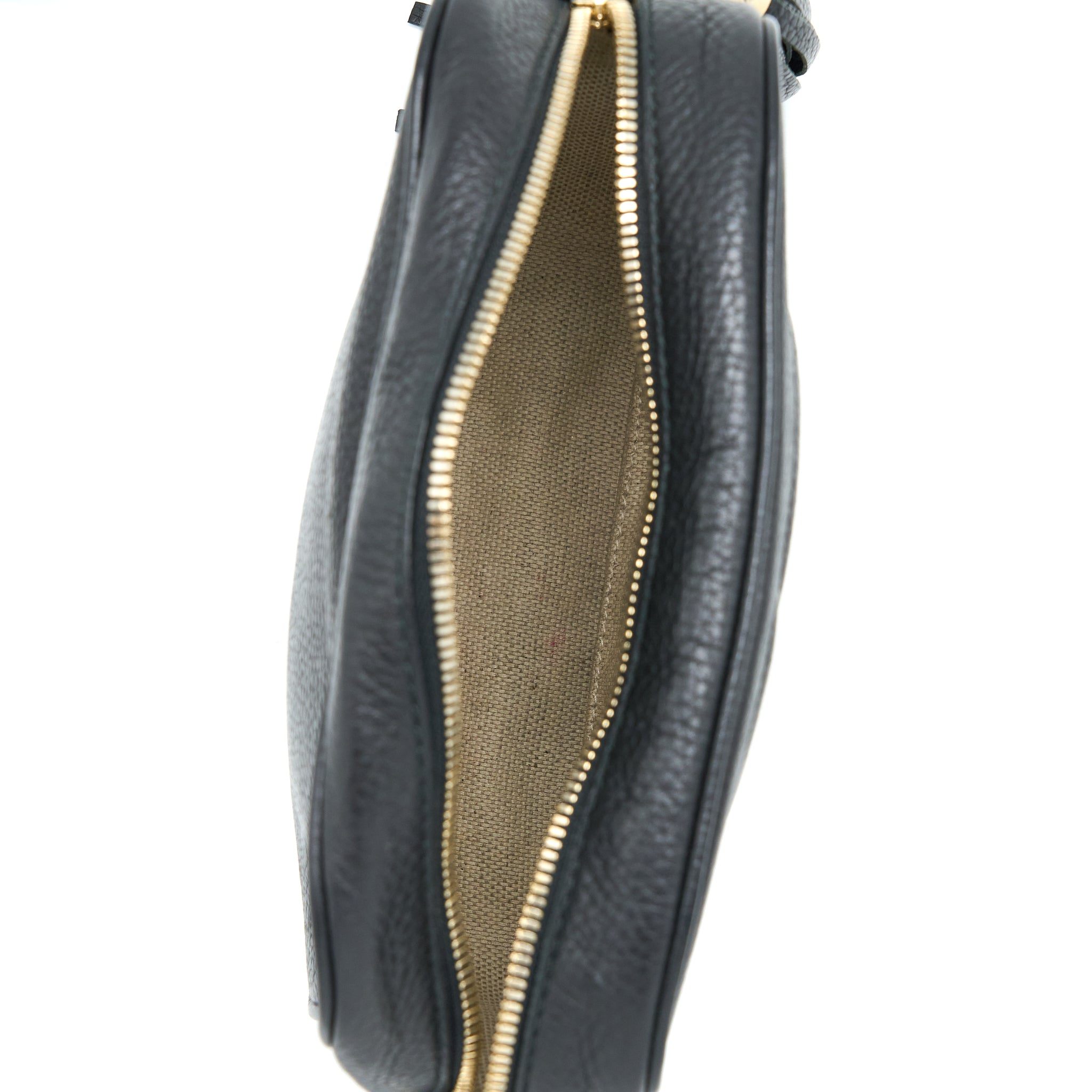 GUCCI SOHO DISCO CAMERA BAG CALFSKIN BLACK GHW