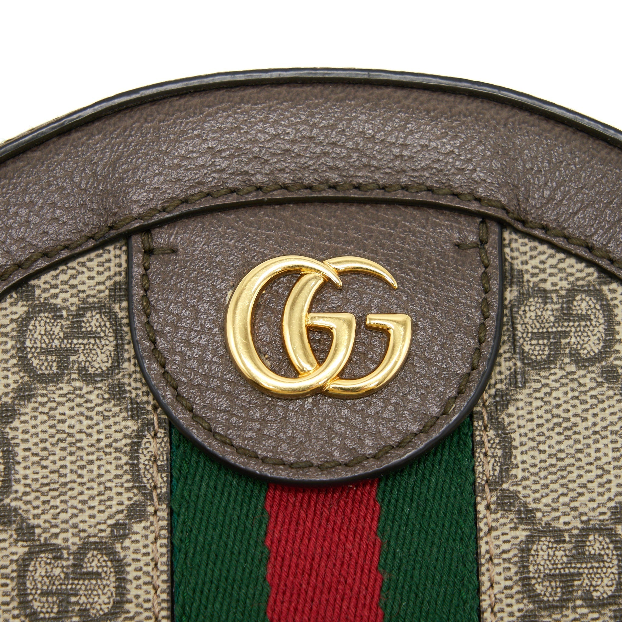 GUCCI OPHIDIA CROSSBODY ROUND BAG GHW