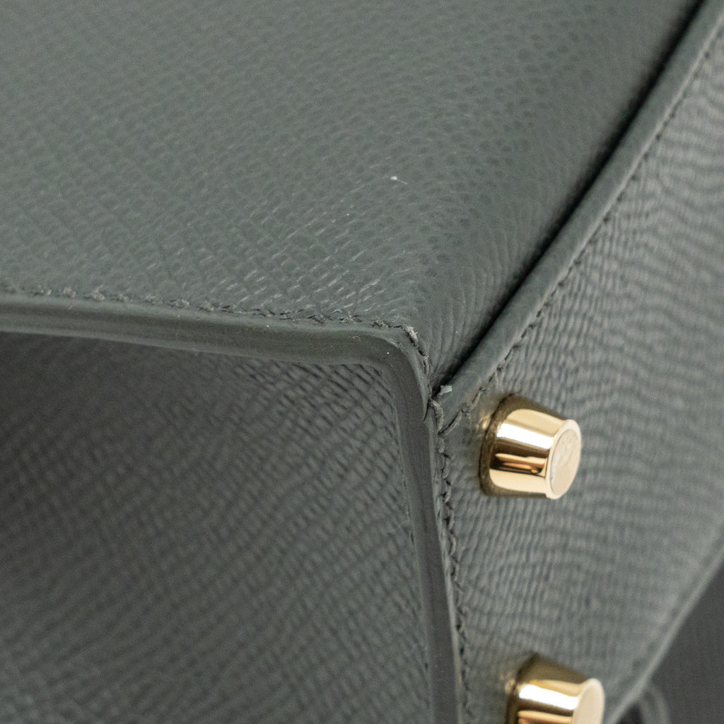 HERMES KELLY SELLIER EN DESORDRE 20 EPSOM VERT MANGROVE LGHW