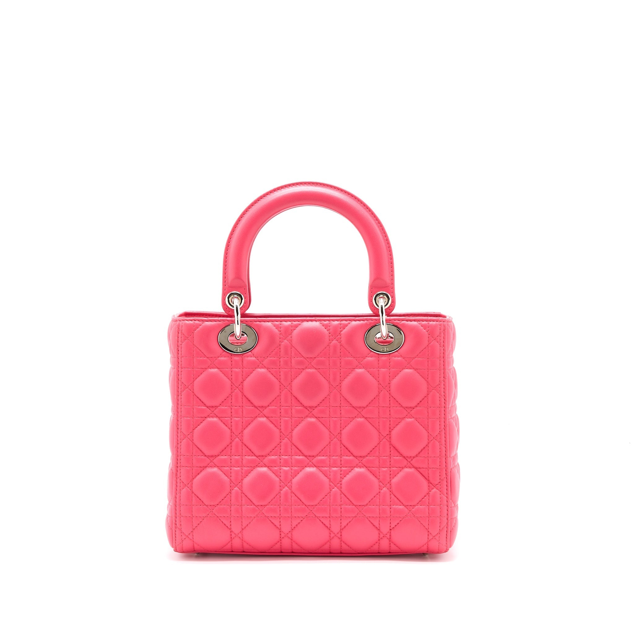 DIOR MEDIUM LADY DIOR LAMBSKIN PINK SHW