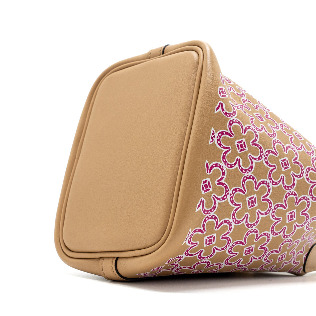 HERMES LUCKY DAISY MICRO PICOTIN SWIFT CHAI/ROSE/BLANC SHW