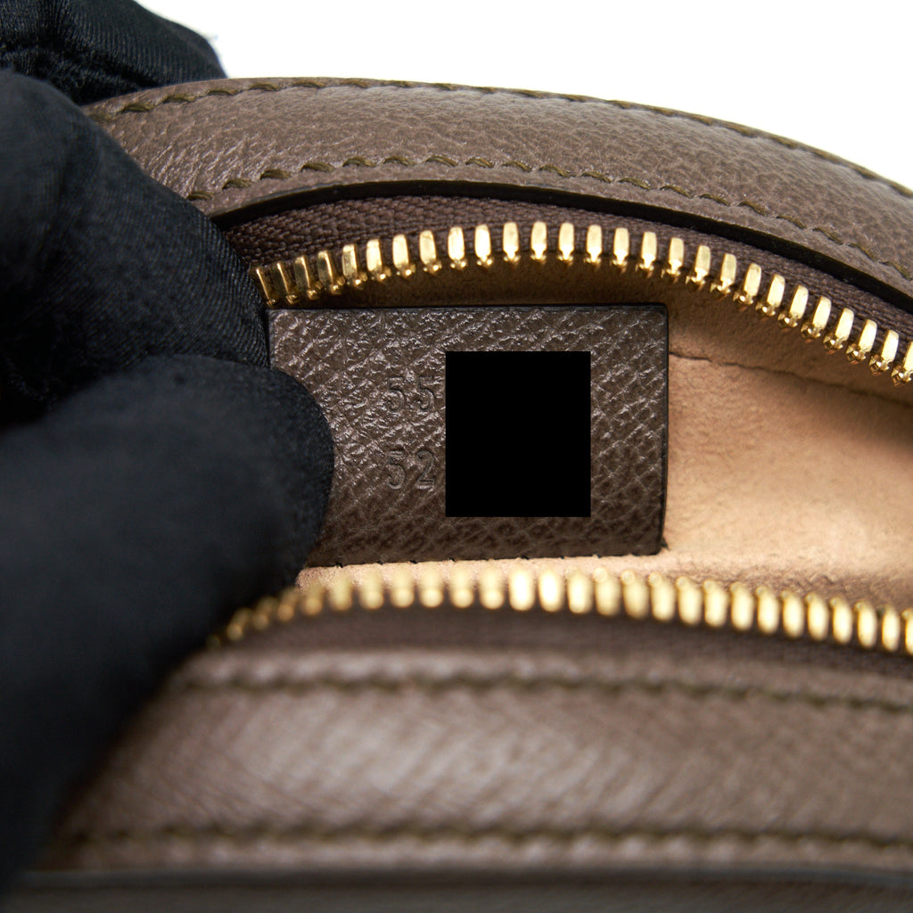 GUCCI OPHIDIA CROSSBODY ROUND BAG GHW