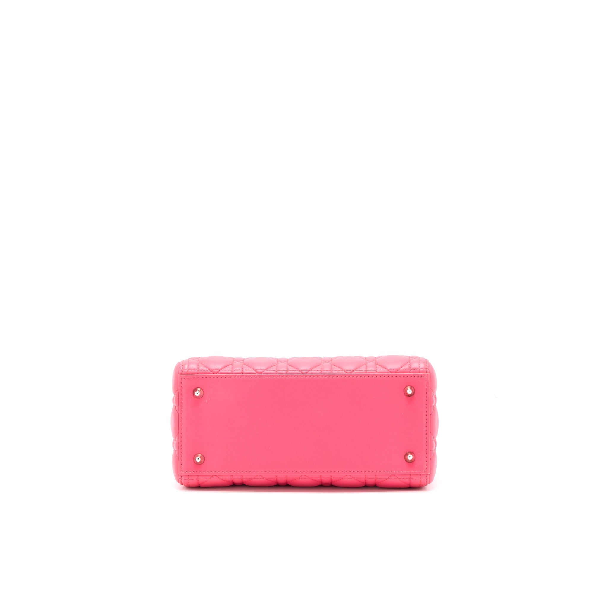 DIOR MEDIUM LADY DIOR LAMBSKIN PINK SHW