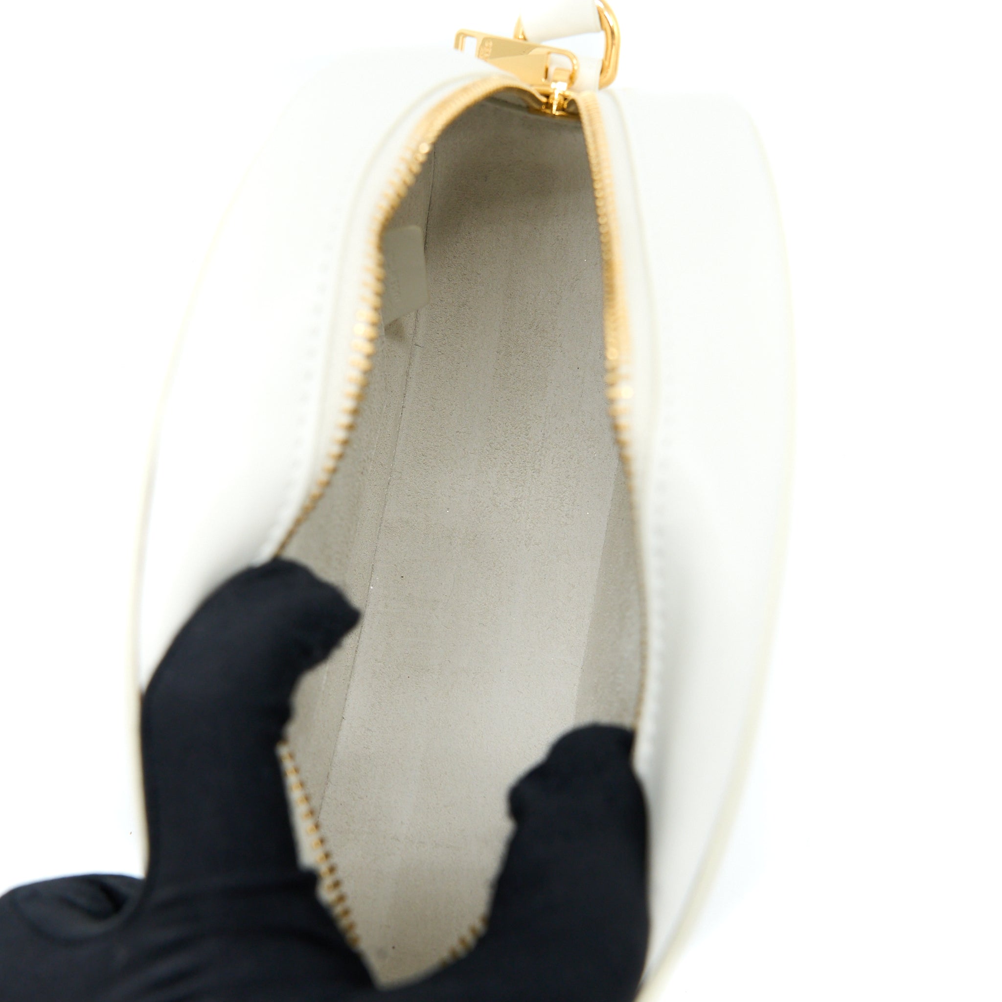 CELINE OVAL BAG CUIR TRIUMPHED CALFSKIN WHITE GHW