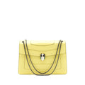 BVLGARI SERPENTI FLAP SHOULDER BAG YELLOW