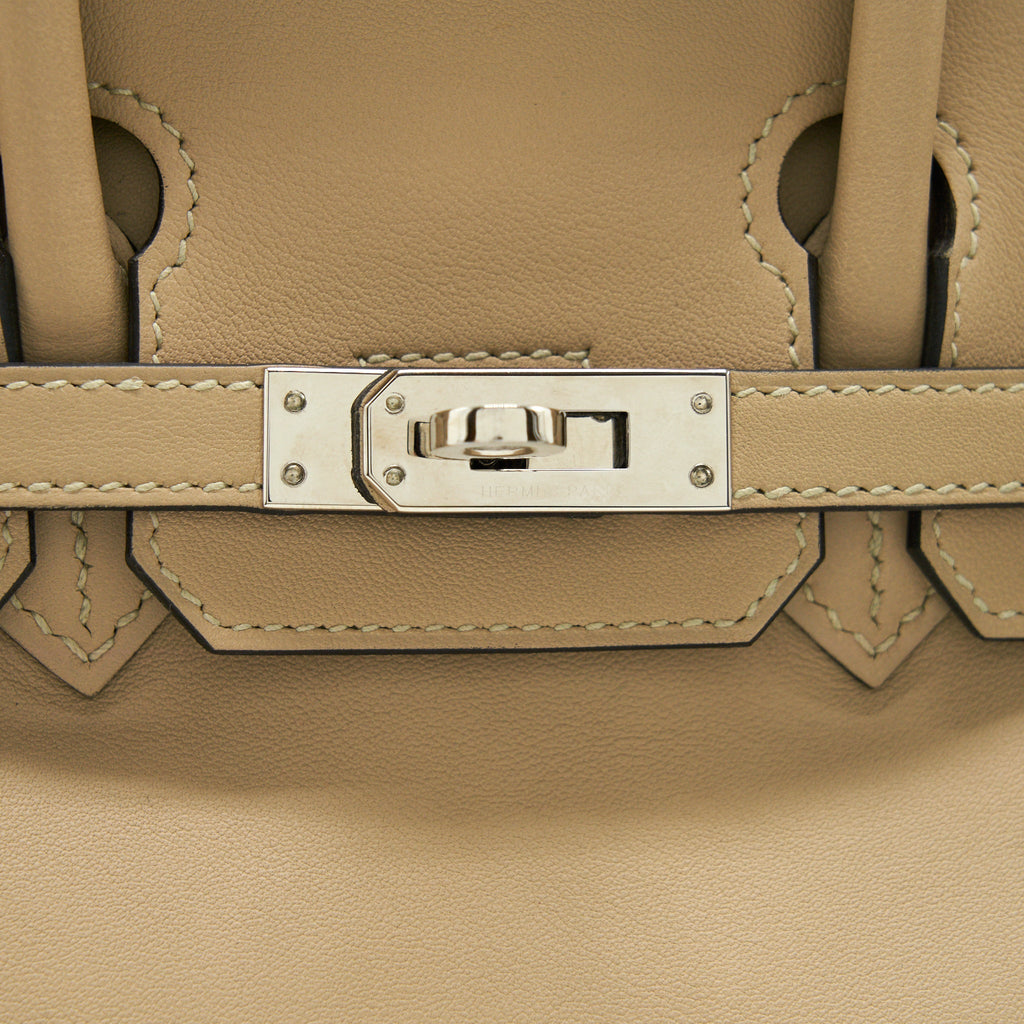 HERMES BIRKIN 25 SWIFT LEATHER TRENCH SHW