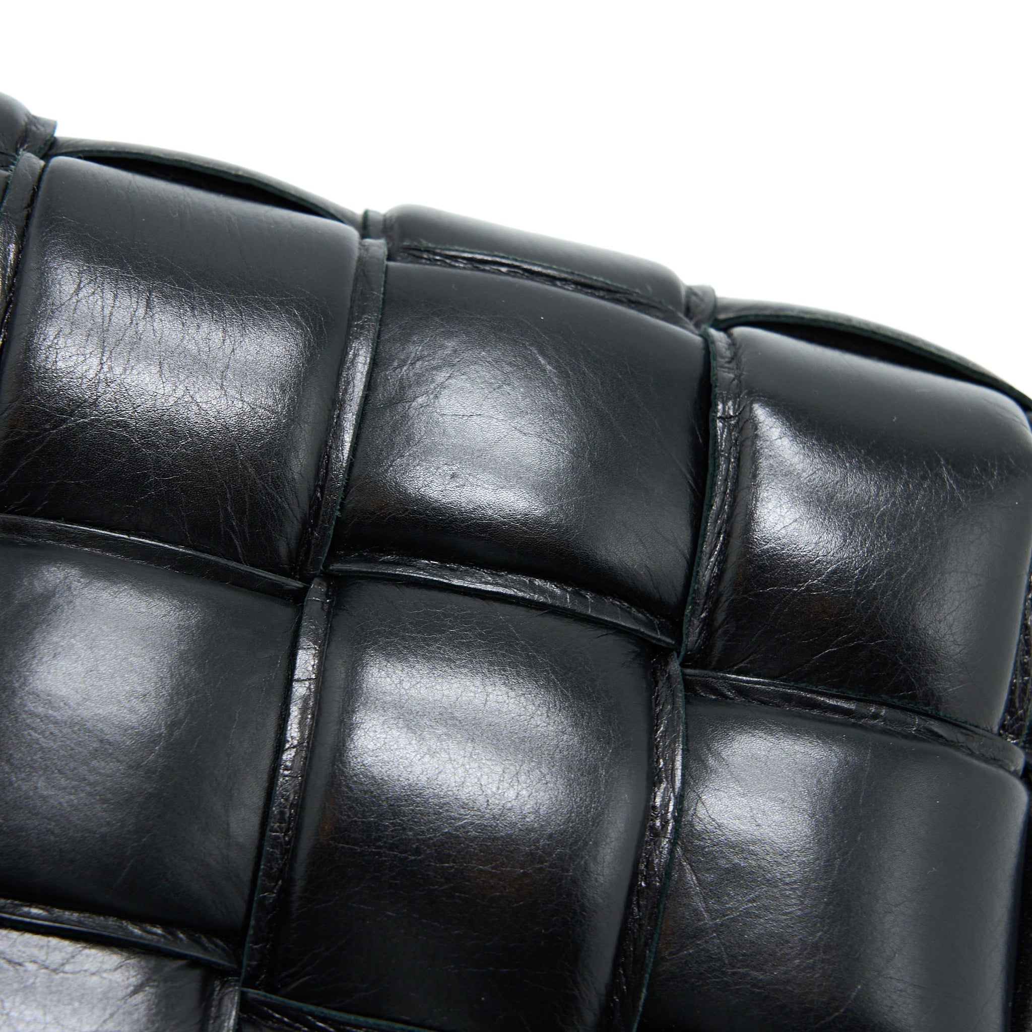 BOTTEGA VENETA PADDED CASSETTE BLACK GHW
