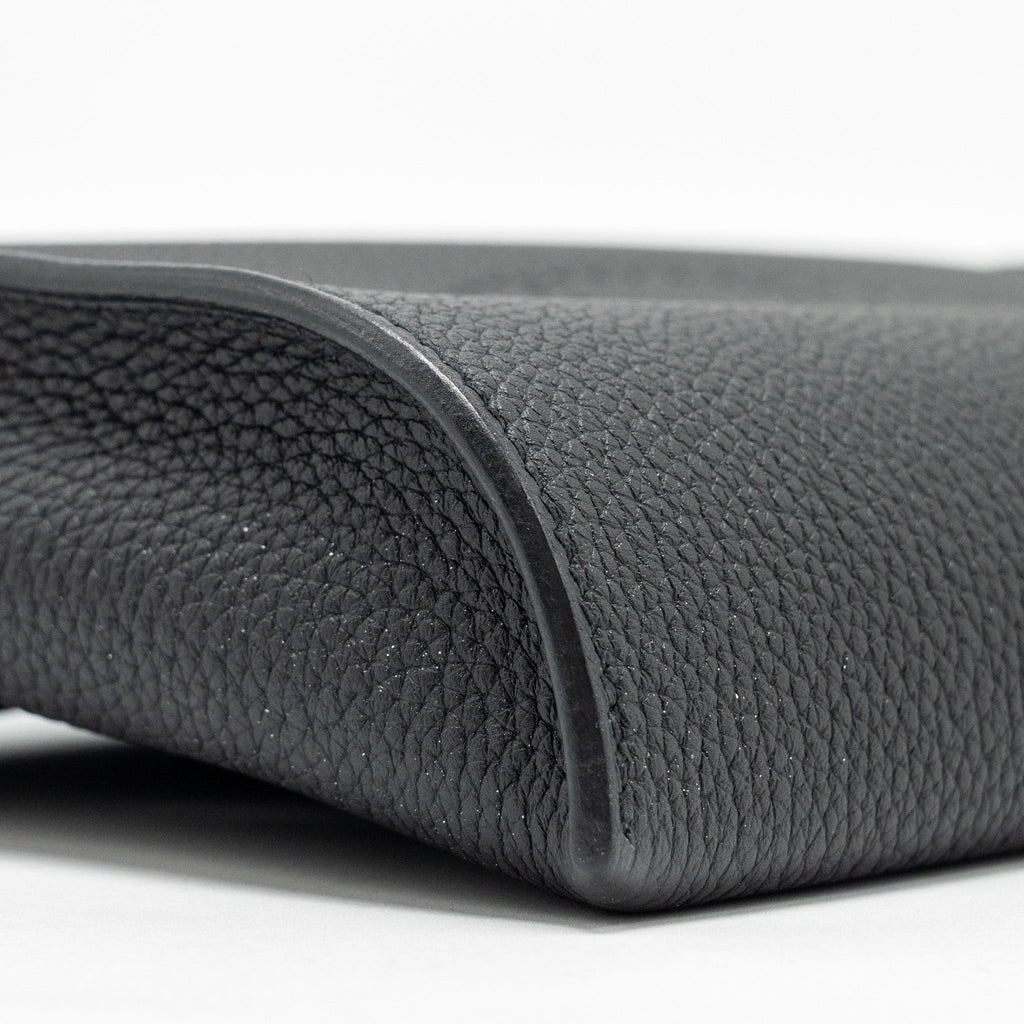 HERMES VIDEPOCHES BAG TOGO BLACK WITH MULTICOLOUR STRAP SHW