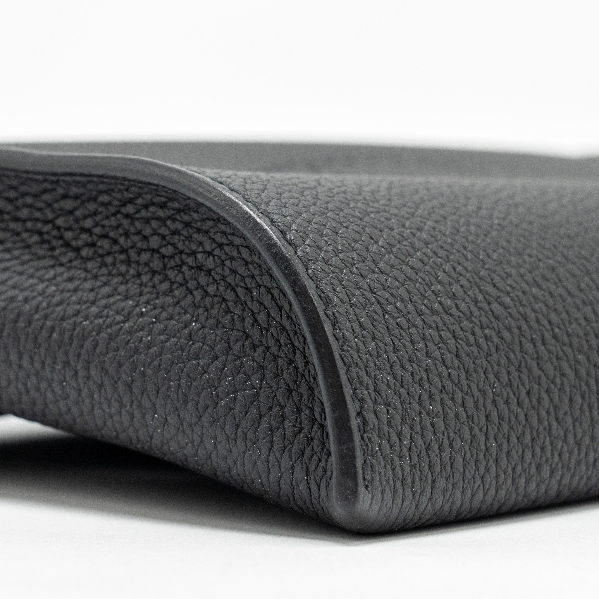 HERMES VIDEPOCHES BAG TOGO BLACK WITH MULTICOLOUR STRAP SHW