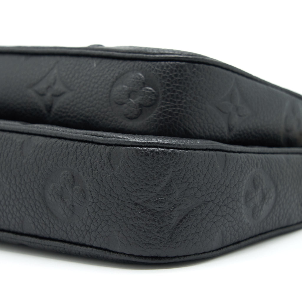 LOUIS VUITTON MULTI POCHETTE MONOGRAM EMPREINTE BLACK GHW