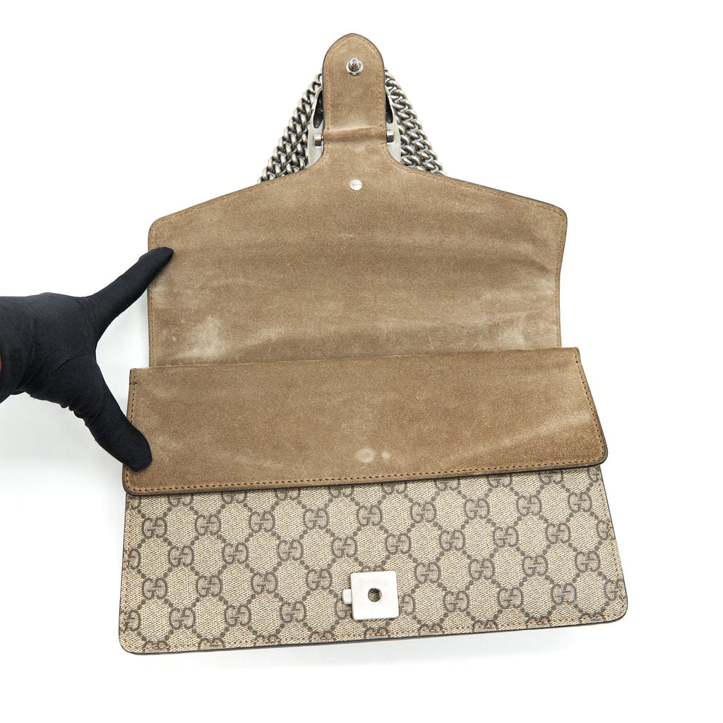 GUCCI SMALL DIONYSUS GG SHOULDER BAG BEIGE