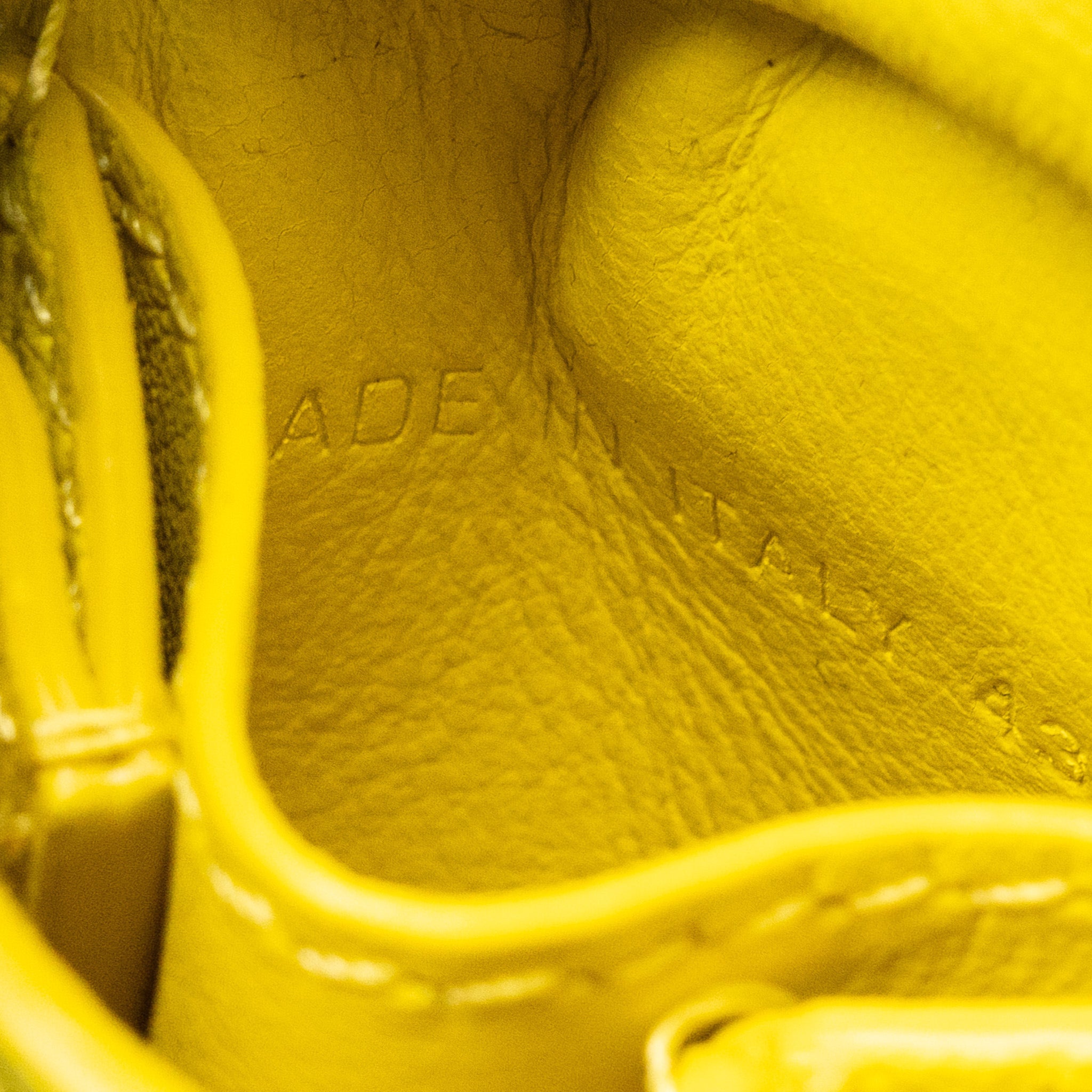 DIOR SADDLE COIN POUCH/BAG CHARM YELLOW SHW