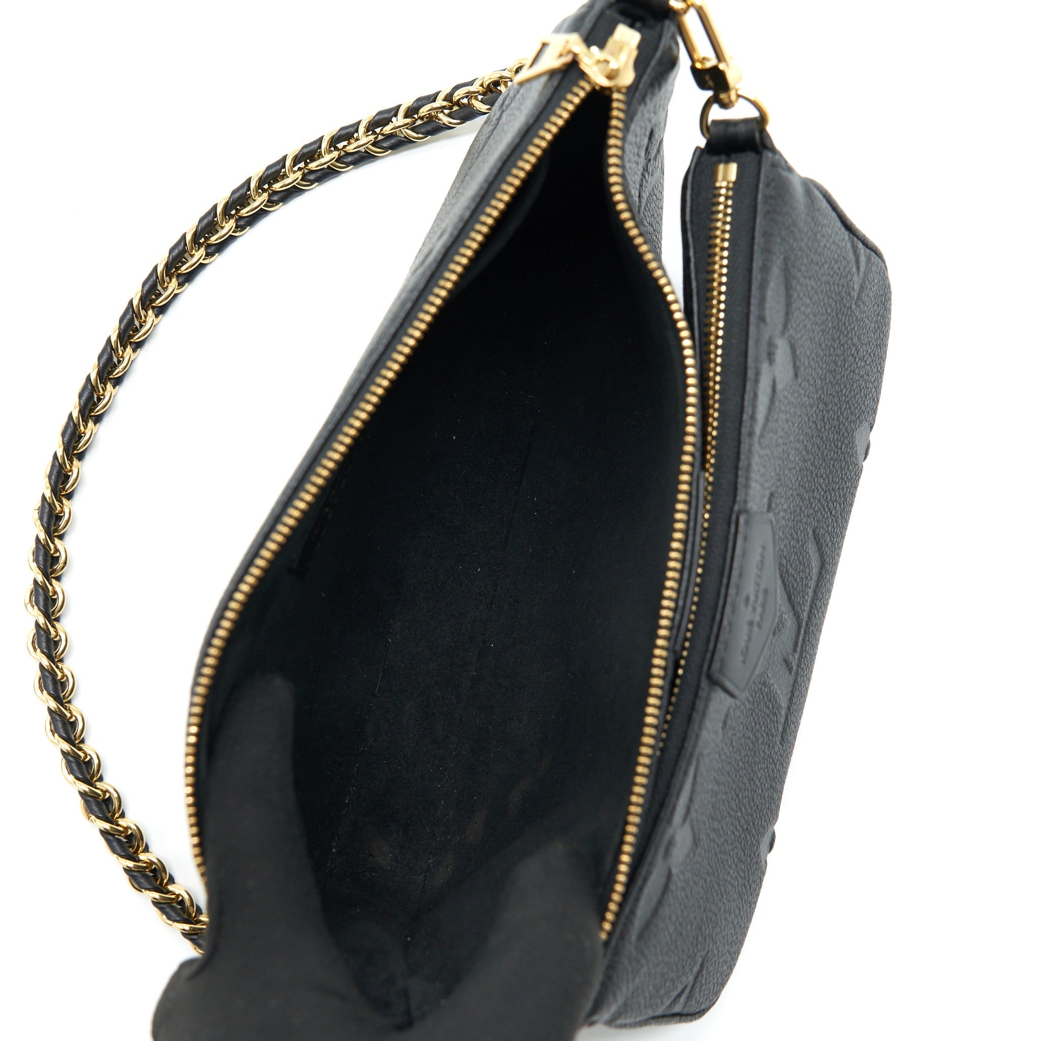 LOUIS VUITTON MULTI POCHETTE MONOGRAM EMPREINTE BLACK GHW