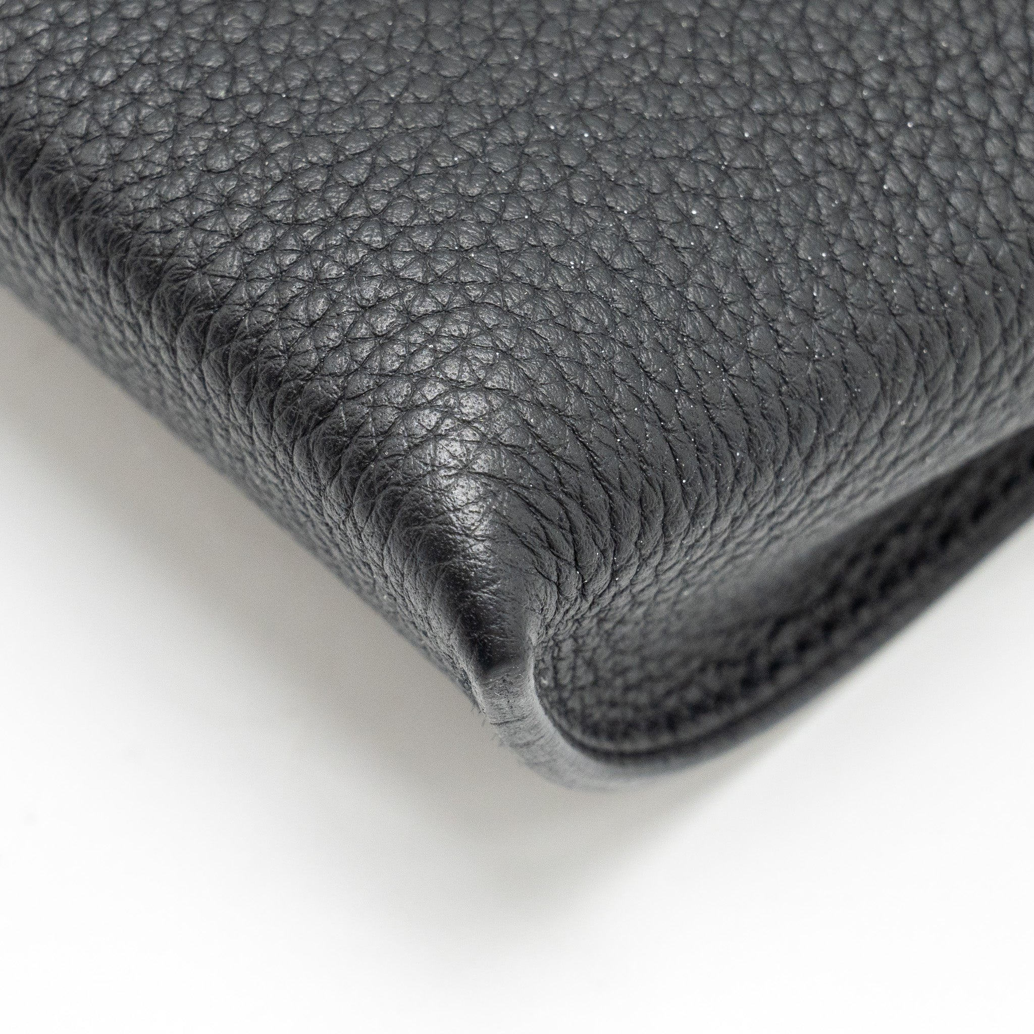 HERMES VIDEPOCHES BAG TOGO BLACK WITH MULTICOLOUR STRAP SHW