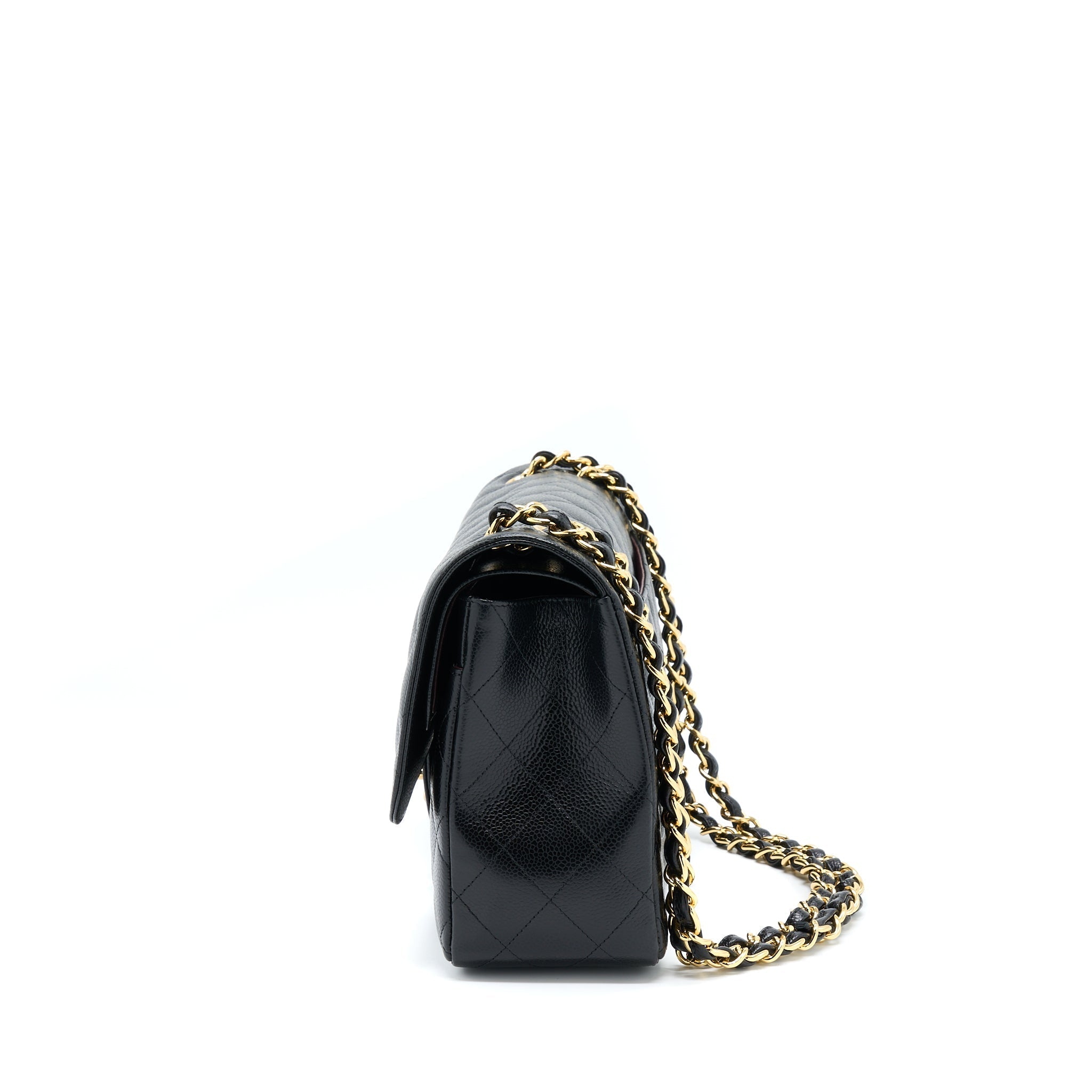 CHANEL JUMBO CLASSIC FLAP BAG CAVIAR BLACK GHW
