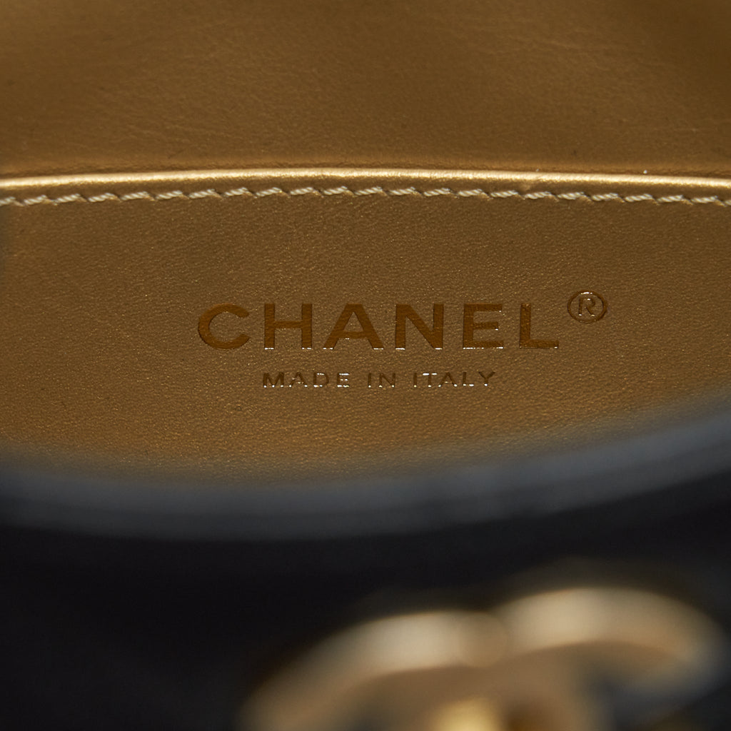 CHANEL 22S PEARL CRUSH HOBO BAG LAMBSKIN BLACK GHW