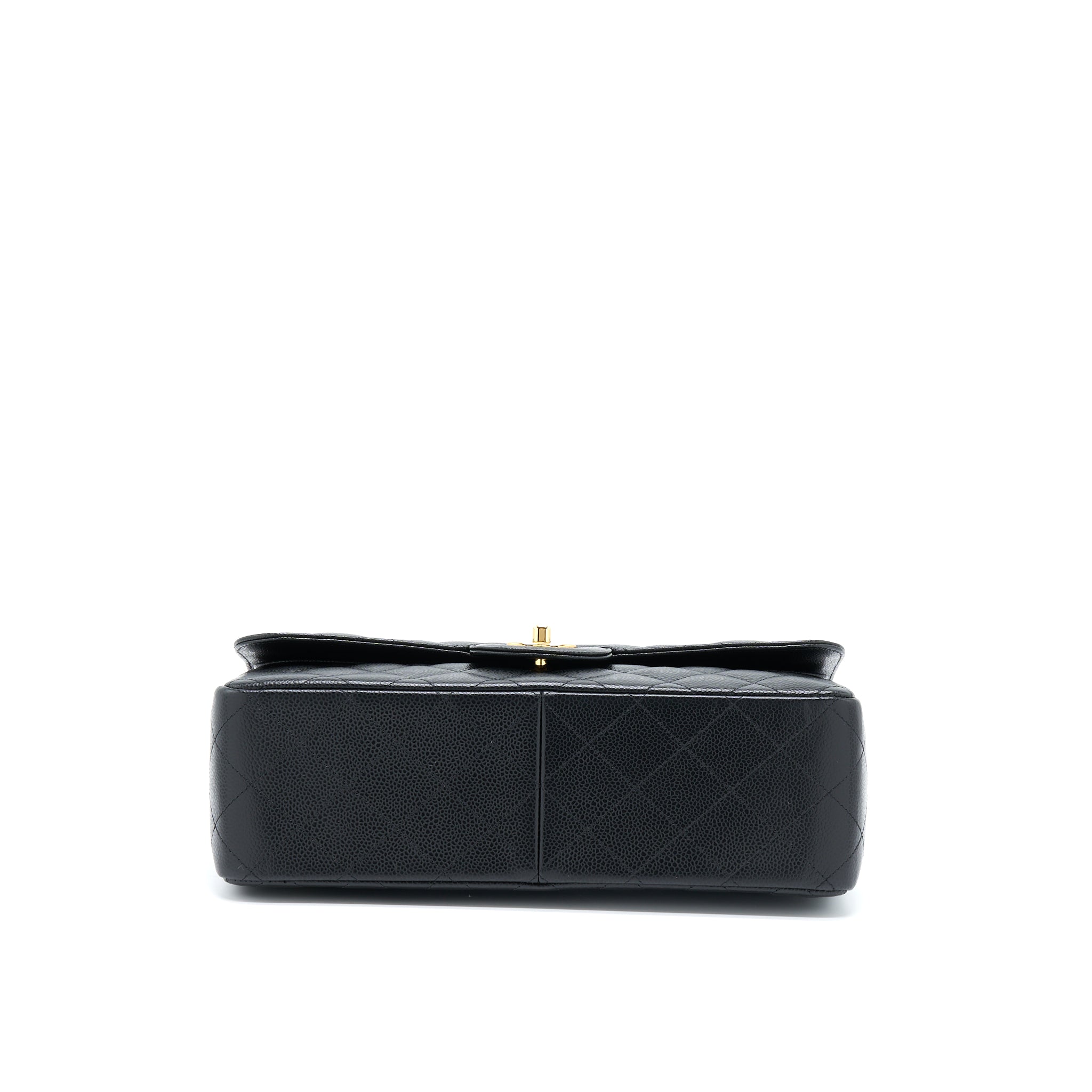 CHANEL JUMBO CLASSIC FLAP BAG CAVIAR BLACK GHW