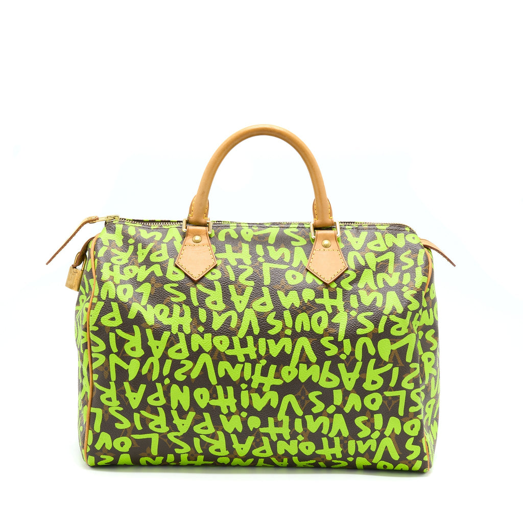 LOUIS VUITTON SPEEDY 30 GRAFFITI STEPHEN SPROUSE LIMITED EDITION WITH AN EXTRA STRAP
